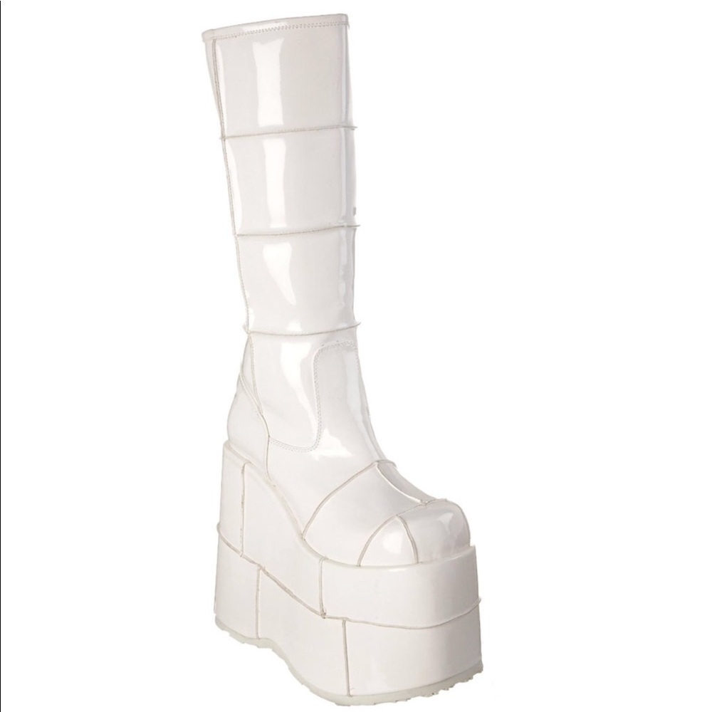 DEMONIA STACK GOGO BOOTS